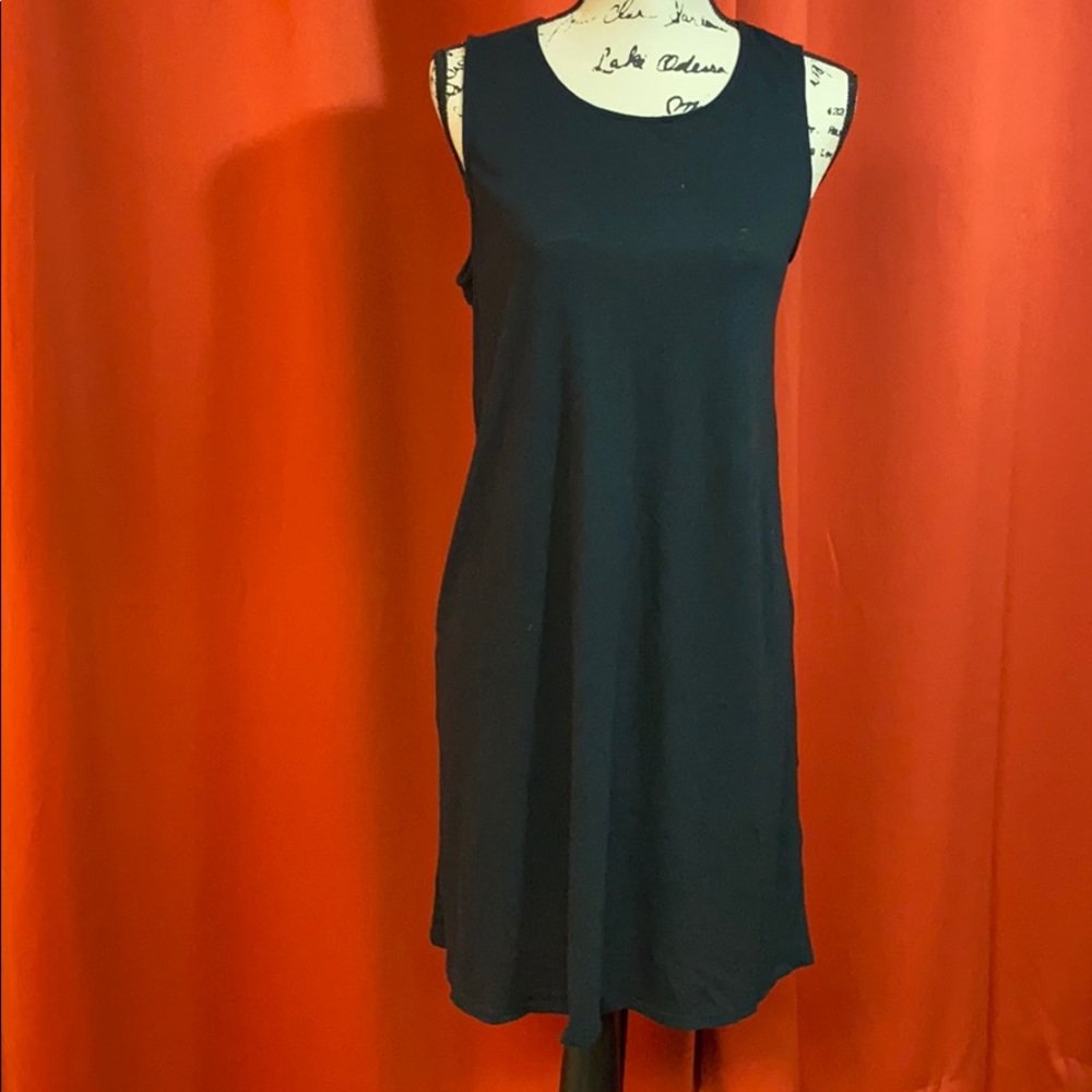 NWT J. crew cotton dress. Size M. Black